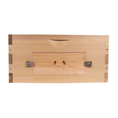 Western red cedar deep hive box with windows 