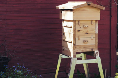 Warre hive on universal hive stand